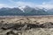 Landscape of Wrangell-St. Elias National Park in Alaska