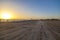 Landscape of  yanbu beach in the evening sunset in Saudi Arabia on  march 29 2019