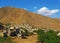 Landscape of Zagros mountains and Kurdish village , western Iran