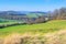 Landscape in Zittau Mountains in autumn