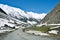 A landscape at Zojila Pass at the height of 3529 meter, Leh-Srinagar highway, Ladakh, India.