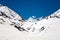 A landscape at Zojila Pass at the height of 3529 meter, Leh-Srinagar highway, Ladakh, India.