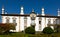 Landscaped backyard and manor building of Mateus Palace, Vila Real, Portugal