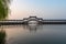 Landscapes of the ancient buildings in Jinxi in the morning,  a historic canal town in southwest Kunshan, Jiangsu Province, China