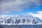 Landscapes Antarctica beautiful snow-capped mountains against the blue sky