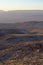 Landscapes of the Atacama Desert, Chile, top view, sunset