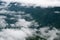 Landscapes beautiful mountain and dramatic cloudy. Mist over the mountains in Thailand. Winter landscape