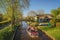 Landscapes of the famous Giethoorn village in Netherlands