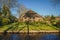 Landscapes of the famous Giethoorn village in Netherlands