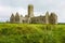 Landscapes of Ireland. Ruins of Friary of Ross in Galway county