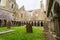 Landscapes of Ireland. Ruins of Friary of Ross in Galway county