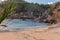 Landscapes of the island of Ibiza. Cala d en Serra,  Sant Joan de Labritja, Ibiza.