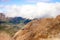 Landscapes of many Ropeway with mountain and blue sky in Owakudani, Hakone. Japan