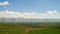 Landscapes and Mountains of Armenia. Clouds move over the Snowy Peaks of the Mountains in Armenia. Time lapse