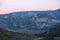 Landscapes of the mountains of the Catalan Pyrenees in Organya in Spain