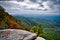 landscapes near lake jocassee and table rock mountain south carolina