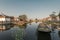 Landscapes with old buildings in Daimei village, a traditional Chinese village with neat rows of houses in Zhangzhou, Fujian, Chin