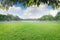 The landscapes park and sky or grass background retouch