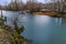 The landscapes of Skokomish river with long exposure shutter in Winter