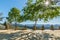 Landscapes of a small park `Alameda del Tajo` in the white village, Ronda, Andalusia, Spain