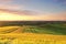 Landscapes of Tuscany at sunset