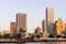 Landscapes view of cityscape sumida river viewpoint in tokyo