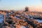 Landscapes of the Vosges mountains in winter