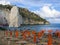 Landscapre of the beach of Vieste, Apulia Italy