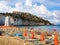 Landscapre of the beach of Vieste, Apulia Italy