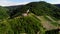 Landshut Castle ruins in Bernkastel Kues. a well known winegrowing center on Moselle, Germany.