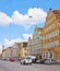 Landshut, Germany - colorful view of city center with the beauti