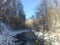 Landskape river Wilderness nature Snow