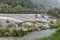 Landslide of crusted mineral sediments at Waimangu valley park, Rotorua, New Zealand