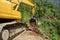 Landslide on the mountain road