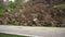 Landslide on the mountain road..Camiguin island Philippines.