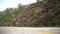 Landslide on the mountain road..Camiguin island Philippines.