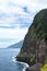 Landslide took out coast road at Porto Moniz on the North West Coast where the Mountains in the north of the Island of Madeira