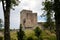 Landstejn, South Bohemian, Czech Republic, 03 July 2021: medieval knights ancient ruins of Romanesque and gothic castle at sunny