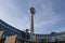 Landtag Nordrhein-Westfalen, regional government office, and Rhine Tower in DÃ¼sseldorf, Germany.