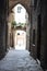 lane at old town of Siena, tuskany