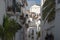 Lane with typical white spanish houses in Altea, Costa Blanca