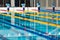 Lanes of a competition swimming pool