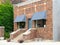 LANESBORO, MN - 26 AUG 2019: Brick facade of office building on main street