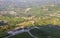 Langhe Hilly Region: viewpoint of La Morra (Cuneo). Color image