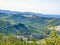 Langhe - Panoramic view of the famous vineyard during summer in Langhe wine region of Piedmont