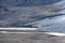 Langjokull Glacier melting ice giant dirty end of glacier covered in volcanic ash