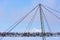 Langkawi sky bridge, Suspension bridge in langkawi kedah malaysia is a 125-metre curved pedestrian cable-stayed bridge.