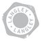 Langley stamp rubber grunge