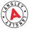 Langley stamp rubber grunge