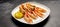 Langoustine Shellfish on Platter with Lemon Slices